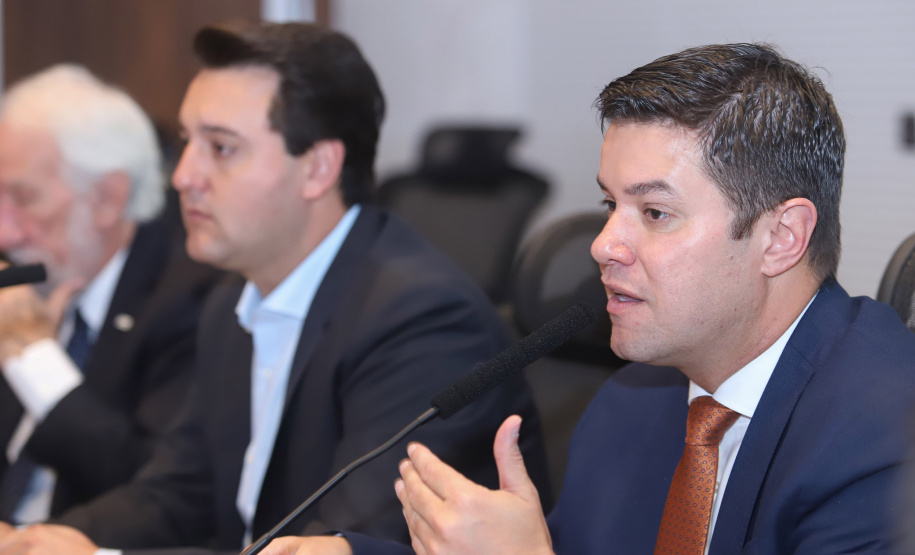 Governador Carlos Massa Ratinho Júnior, durante reunião com a equipe de governo. Curitiba, 15/01/2019 - Foto: Rodrigo Felix Leal/ANPr