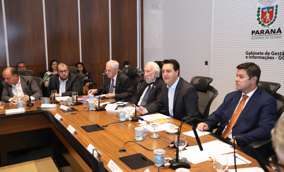 Governador Carlos Massa Ratinho Júnior, durante reunião com a equipe de governo. Curitiba, 15/01/2019 - Foto: Rodrigo Felix Leal/ANPr