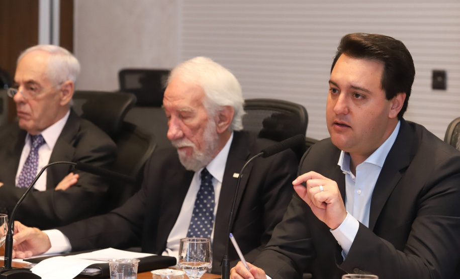 Governador Carlos Massa Ratinho Júnior, durante reunião com a equipe de governo. Curitiba, 15/01/2019 - Foto: Rodrigo Felix Leal/ANPr