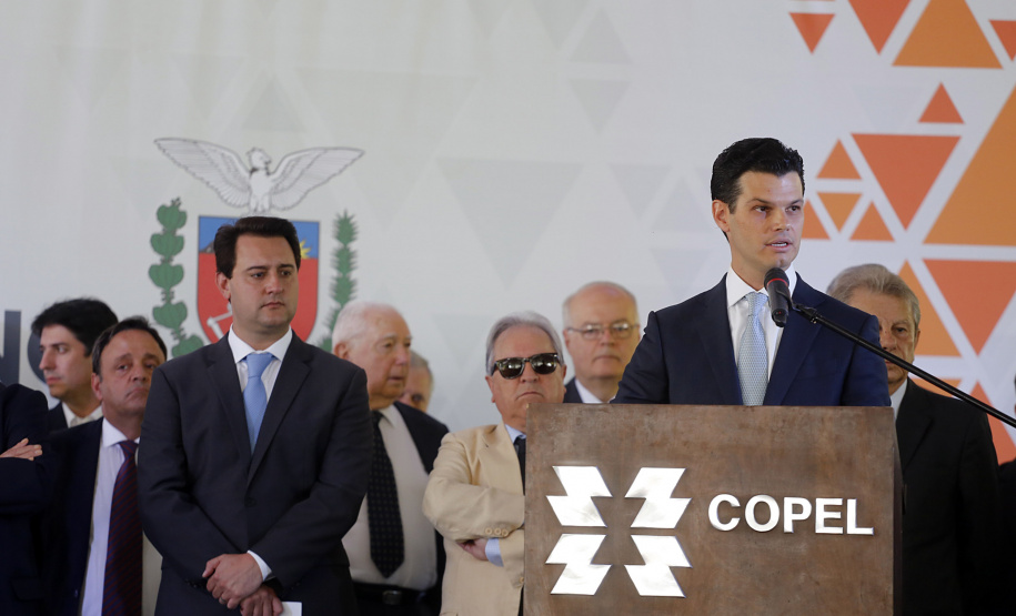 Governador Carlos Massa Ratinho Junior participa da solenidade de posse do presidente da Copel, Daniel Pimentel Slaviero.  -  Curitiba, 16/01/2019  -  Foto: Arnaldo Alves/ANPr