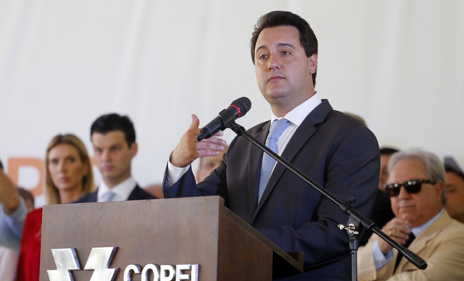 Governador Carlos Massa Ratinho Junior participa da solenidade de posse do presidente da Copel, Daniel Pimentel Slaviero.  -  Curitiba, 16/01/2019  -  Foto: Arnaldo Alves/ANPr