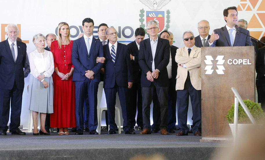 Governador Carlos Massa Ratinho Junior participa da solenidade de posse do presidente da Copel, Daniel Pimentel Slaviero.  -  Curitiba, 16/01/2019  -  Foto: Arnaldo Alves/ANPr