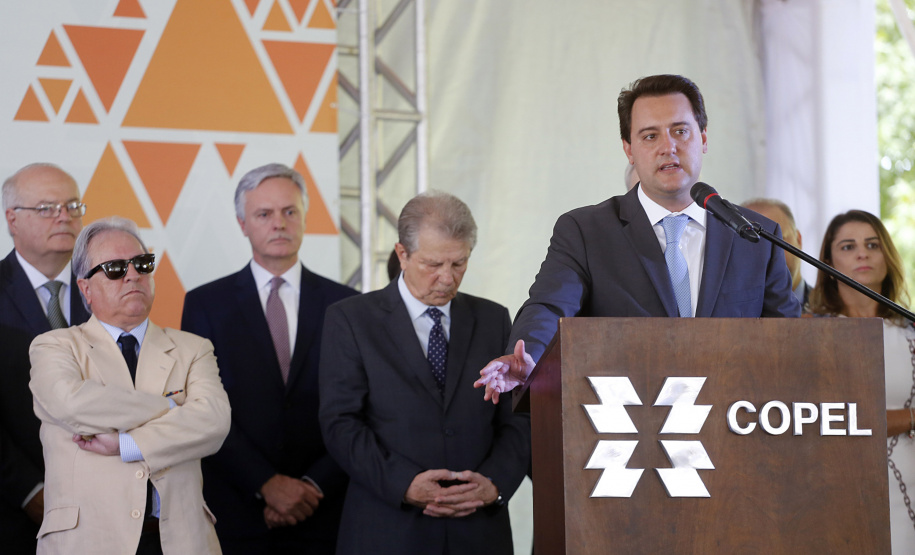 Governador Carlos Massa Ratinho Junior participa da solenidade de posse do presidente da Copel, Daniel Pimentel Slaviero.  -  Curitiba, 16/01/2019  -  Foto: Arnaldo Alves/ANPr