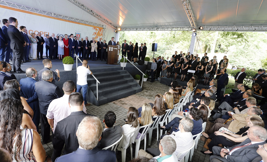 Governador Carlos Massa Ratinho Junior participa da solenidade de posse do presidente da Copel, Daniel Pimentel Slaviero.  -  Curitiba, 16/01/2019  -  Foto: Arnaldo Alves/ANPr