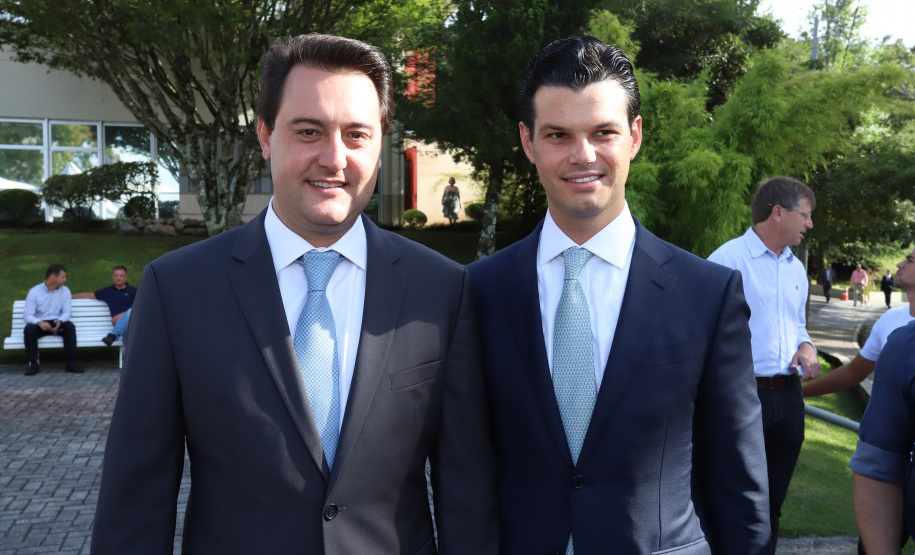 Governador Carlos Massa Ratinho Junior participa da solenidade de posse do presidente da Copel, Daniel Pimentel Slaviero.  -  Curitiba, 16/01/2019  -  Foto: Rodrigo Félix Leal