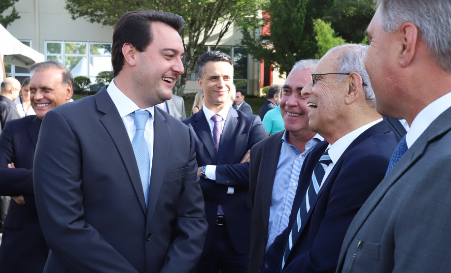 Governador Carlos Massa Ratinho Junior participa da solenidade de posse do presidente da Copel, Daniel Pimentel Slaviero.  -  Curitiba, 16/01/2019  -  Foto: Rodrigo Félix Leal