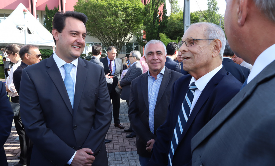 Governador Carlos Massa Ratinho Junior participa da solenidade de posse do presidente da Copel, Daniel Pimentel Slaviero.  -  Curitiba, 16/01/2019  -  Foto: Rodrigo Félix Leal
