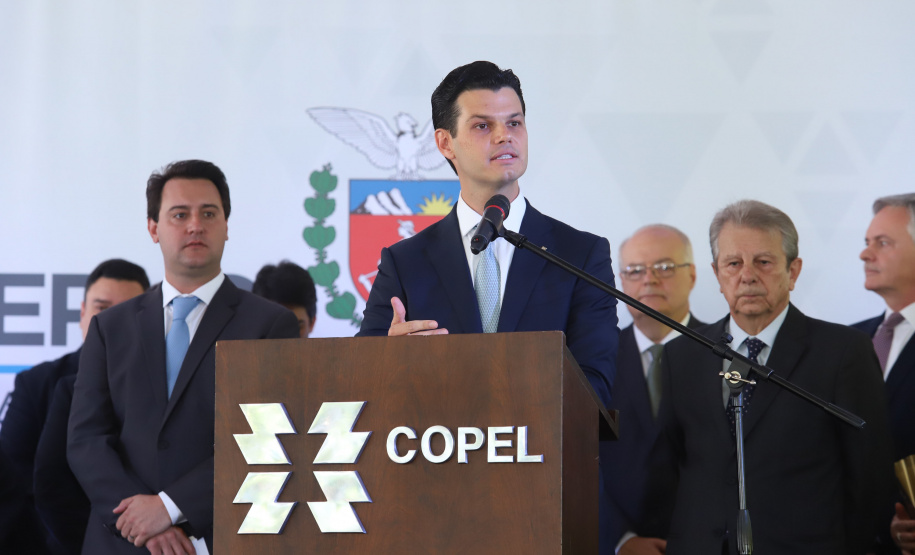 Governador Carlos Massa Ratinho Junior participa da solenidade de posse do presidente da Copel, Daniel Pimentel Slaviero.  -  Curitiba, 16/01/2019  -  Foto: Rodrigo Félix Leal