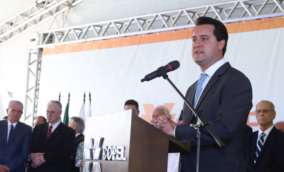 Governador Carlos Massa Ratinho Junior participa da solenidade de posse do presidente da Copel, Daniel Pimentel Slaviero.  -  Curitiba, 16/01/2019  -  Foto: Rodrigo Félix Leal