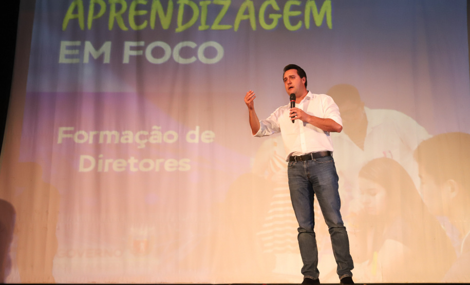 Governador Carlos Massa Ratinho Junior participa do Seminário Aprendizagem em Foco  2019. O evento é organizado pela Secretaria de Estado da Educação e direcionado aos diretores das 2,1 mil escolas estaduais, chefes dos Núcleos Regionais de Educação e coordenadores pedagógicos das regionais. O seminário acontece no Centro de Capacitação de Faxinal do Céu, no município de Pinhão (Centro-Sul).  -  Faxinal do Céu, Pinhão, 22/01/2019  -  Foto: Rodrigo Félix Leal