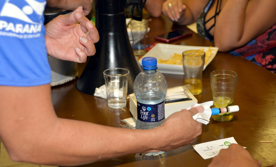 O Departamento de Trânsito do Paraná (Detran-PR) iniciou sua participação na Operação Verão com diversas atividades educativas nas tendas, blitzes instrutivas e a campanha “Se Liga no Trânsito”. Foto: Pamella Rosa/Detran