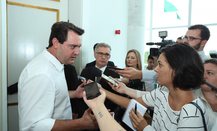 O governador Carlos Massa Ratinho Junior determinou a contratação de uma auditoria externa para avaliar as folhas de pagamento dos servidores ativos do Poder Executivo e inativos da Paranaprevidência (todos os Poderes). - Curitiba, 22/01/2019 - Foto: Rodrigo Félix Leal