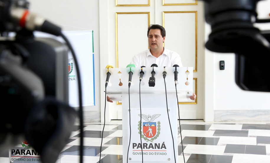 O governador Carlos Massa Ratinho Junior determinou a contratação de uma auditoria externa para avaliar as folhas de pagamento dos servidores ativos do Poder Executivo e inativos da Paranaprevidência (todos os Poderes). - Curitiba,22/01/2019 Foto:Jaelson Lucas / ANPr