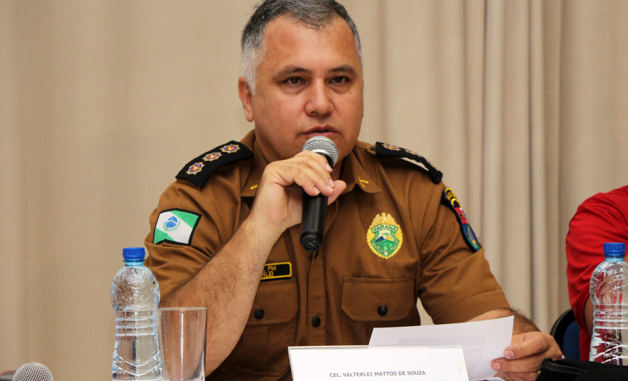 A temporada de verão no Paraná fechou os primeiros 30 dias e os serviços do Governo do Estado foram marcantes ao proporcionarem mais segurança, alternativas de lazer e serviços gratuitos ao veranista. Na foto, o Coordenador da Operação Verão Paraná 2018/2019 e Comandante do 6° Comando Regional da PM (6° CRPM), coronel Valterlei Mattos de Souza. - Litoral do Paraná, Operação Verão, 22/01/2019 - Foto: Divulgação PMPR