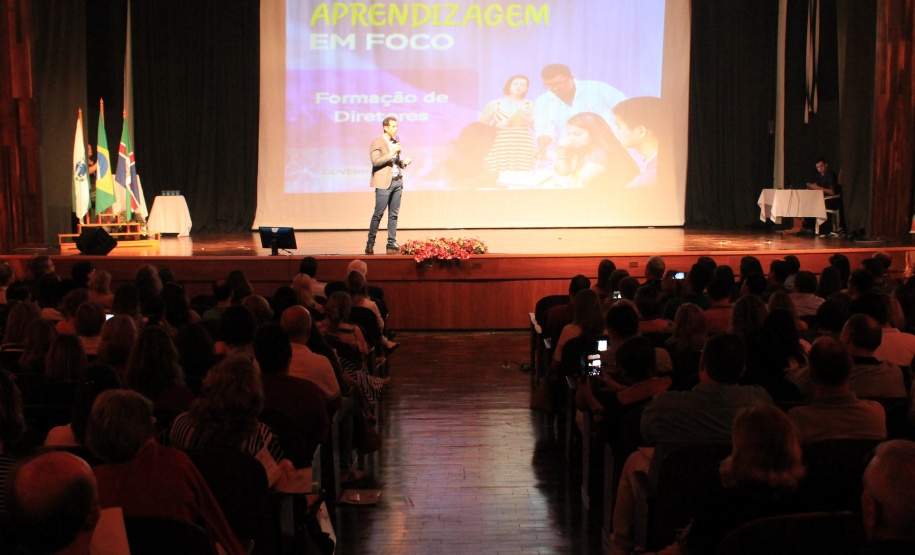 A Secretaria de Estado da Educação iniciou nessa quinta-feira (24), em Pinhão (no Centro-Sul), a segunda etapa do Seminário de Diretores ? Aprendizagem em Foco 2019