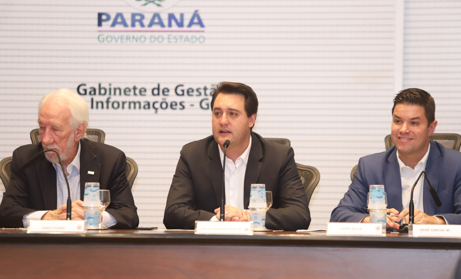 Governador Carlos Massa Ratinho Junior durante reunião com a equipe de governo. Curitiba,29/01/2019 - Foto: Rodrigo Felix Leal/ANPr