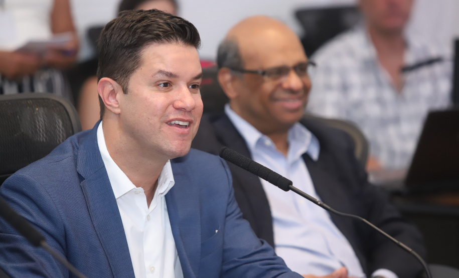 Governador Carlos Massa Ratinho Junior durante reunião com a equipe de governo. Curitiba,29/01/2019 - Foto: Rodrigo Felix Leal/ANPr
