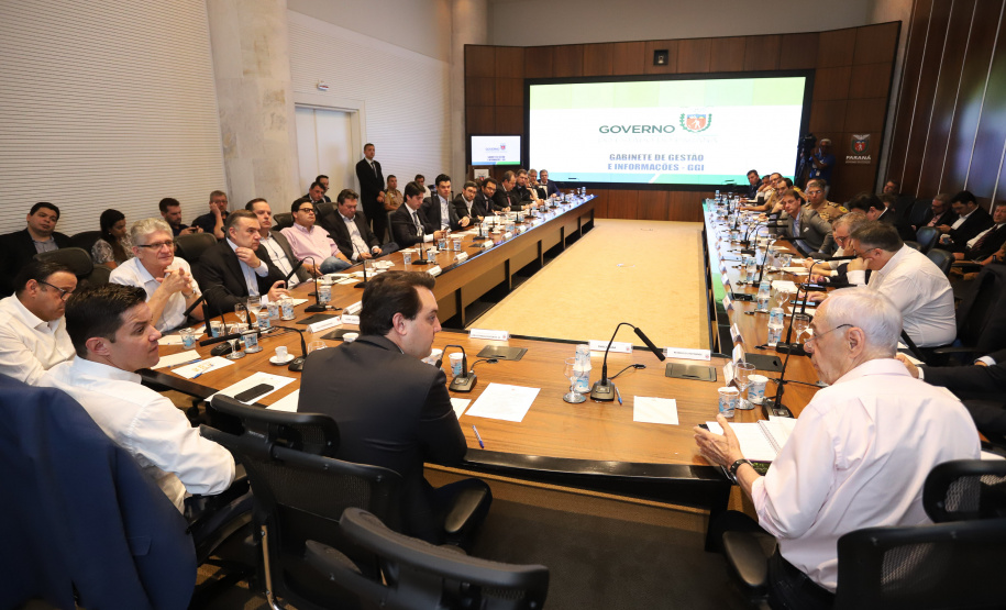 Governador Carlos Massa Ratinho Junior durante reunião com a equipe de governo. Curitiba,29/01/2019 - Foto: Rodrigo Felix Leal/ANPr