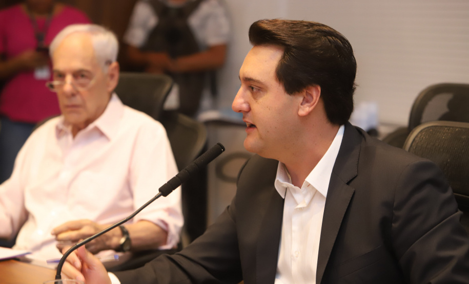 Governador Carlos Massa Ratinho Junior durante reunião com a equipe de governo. Curitiba,29/01/2019 - Foto: Rodrigo Felix Leal/ANPr