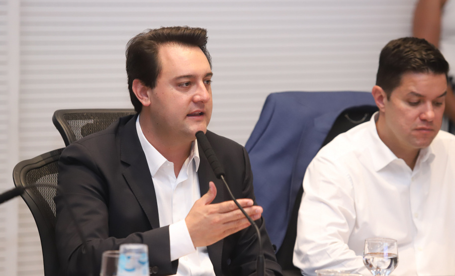 Governador Carlos Massa Ratinho Junior durante reunião com a equipe de governo. Curitiba,29/01/2019 - Foto: Rodrigo Felix Leal/ANPr