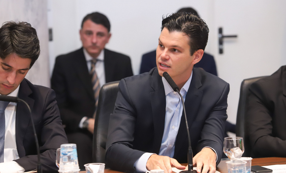 Governador Carlos Massa Ratinho Junior durante reunião com a equipe de governo. Curitiba,29/01/2019 - Foto: Rodrigo Felix Leal/ANPr