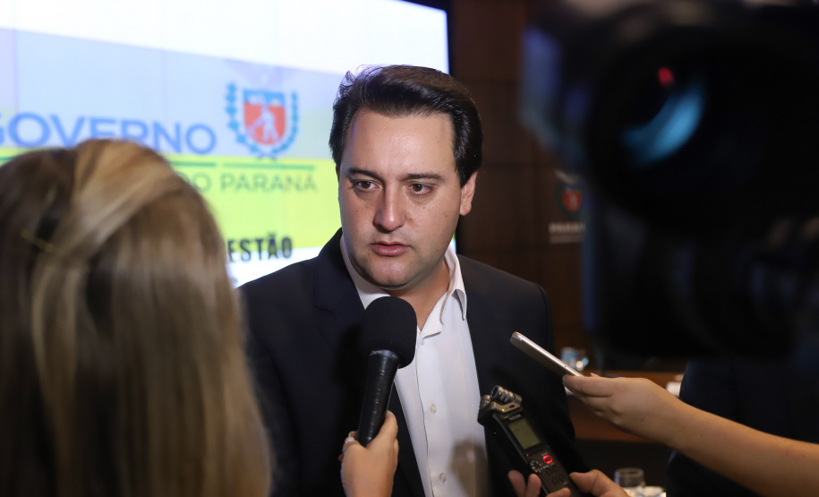 Governador Carlos Massa Ratinho Junior durante reunião com a equipe de governo. Curitiba,29/01/2019 - Foto: Rodrigo Felix Leal/ANPr