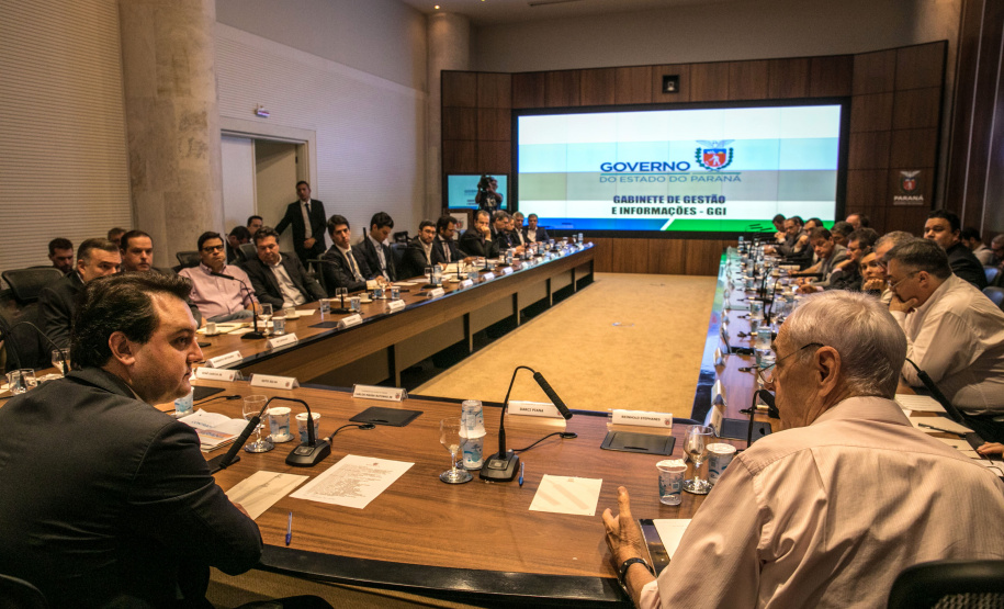 Governador Carlos Massa Ratinho Junior durante reunião com a equipe de governo. Curitiba,29/01/2019 - Foto: Maurílio Cheli/ANPrr