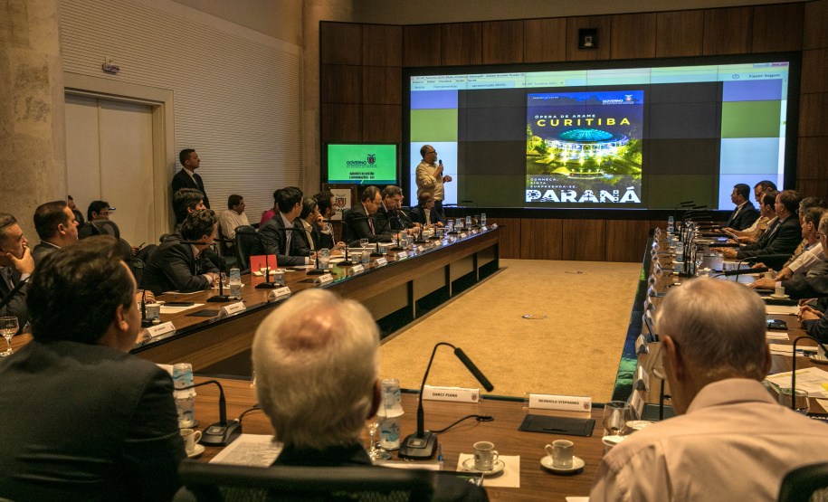 Governador Carlos Massa Ratinho Junior durante reunião com a equipe de governo. Curitiba,29/01/2019 - Foto: Maurílio Cheli/ANPr