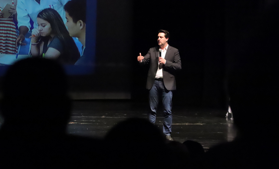 Governador Carlos Massa Ratinho Junior participa da abertura do Seminário Aprendizagem em Foco. Curitiba, 29/01/2019. Foto: José Fernando Ogura/ANPr
