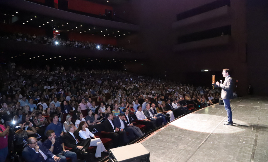 Governador Carlos Massa Ratinho Junior participa da abertura do Seminário Aprendizagem em Foco. Curitiba, 29/01/2019. Foto: José Fernando Ogura/ANPr