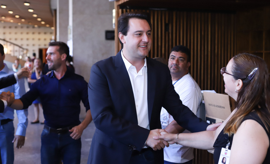 Governador Carlos Massa Ratinho Junior participa da abertura do Seminário Aprendizagem em Foco. Curitiba, 29/01/2019. Foto:  Rodrigo Félix Leal/ANPr