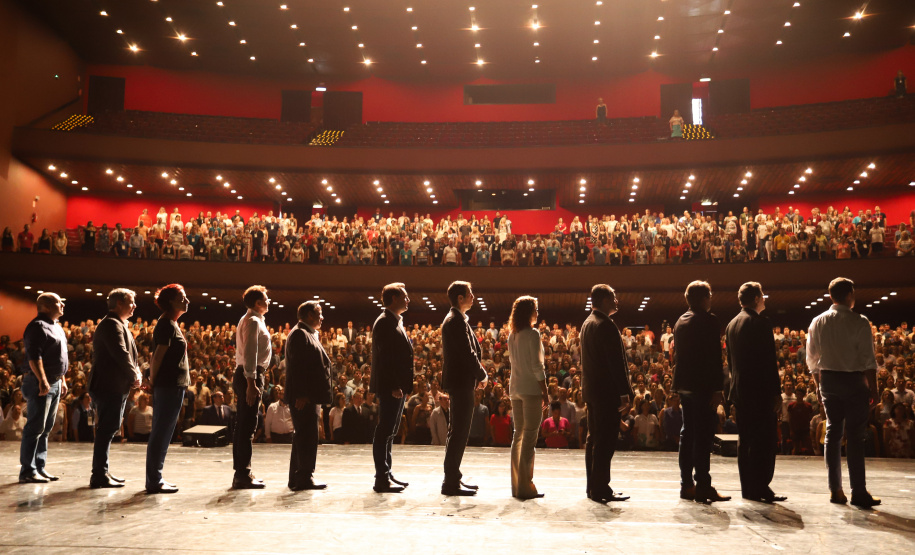 Governador Carlos Massa Ratinho Junior participa da abertura do Seminário Aprendizagem em Foco. Curitiba, 29/01/2019. Foto:  Rodrigo Félix Leal/ANPr
