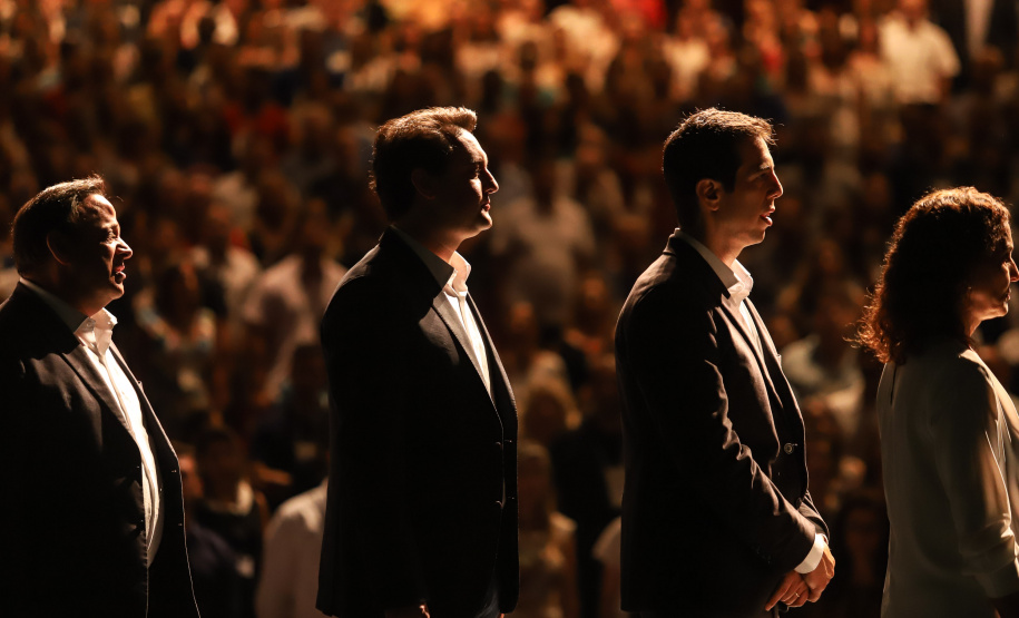 Governador Carlos Massa Ratinho Junior participa da abertura do Seminário Aprendizagem em Foco. Curitiba, 29/01/2019. Foto:  Rodrigo Félix Leal/ANPr
