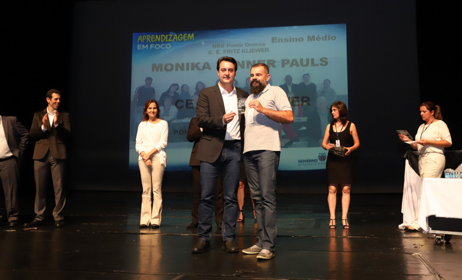 Governador Carlos Massa Ratinho Junior participa da abertura do Seminário Aprendizagem em Foco. Curitiba, 29/01/2019. Foto:  Rodrigo Félix Leal/ANPr