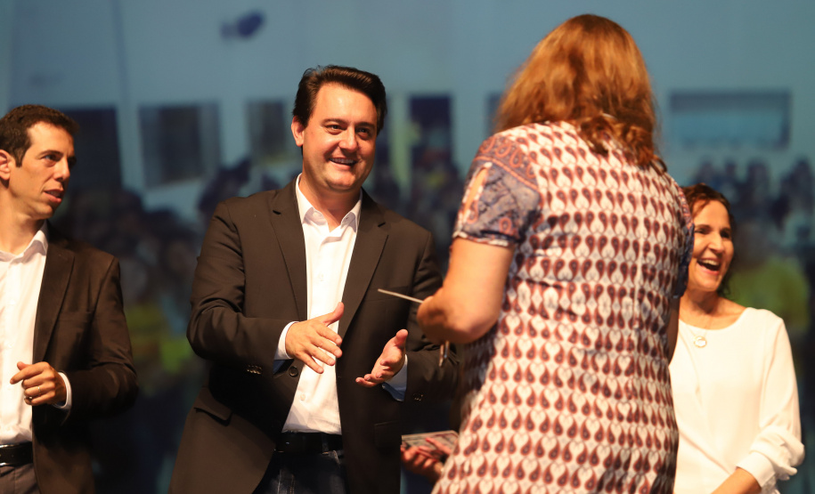 Governador Carlos Massa Ratinho Junior participa da abertura do Seminário Aprendizagem em Foco. Curitiba, 29/01/2019. Foto:  Rodrigo Félix Leal/ANPr