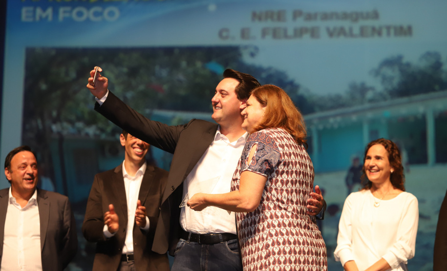 Governador Carlos Massa Ratinho Junior participa da abertura do Seminário Aprendizagem em Foco. Curitiba, 29/01/2019. Foto:  Rodrigo Félix Leal/ANPr