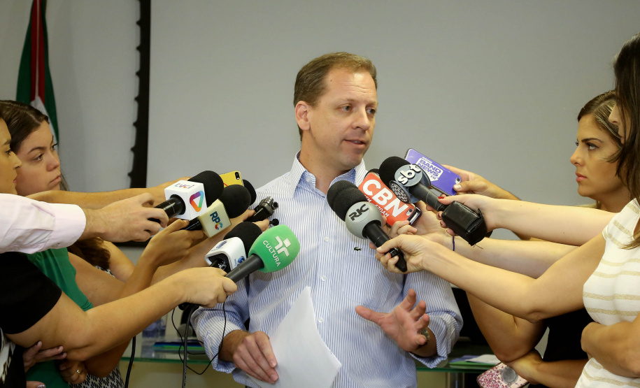 Coletiva de imprensa sobre o enfrentamento da febre amarela no Paraná. Na foto, Nestor Werner, diretor geral da Secretaria da Saúde. - Curitiba, 30/01/2019 - Foto: Jaelson Lucas/ANPr