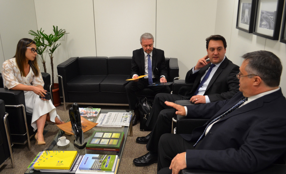 O governador Carlos Massa Ratinho Junior cumpriu nesta quarta-feira (30) em Brasília agenda com ministros de Estado, autoridades do Poder Judiciário e órgãos de fiscalização. - Brasília, 30/01/2019 - Foto: Divulgação ANPr