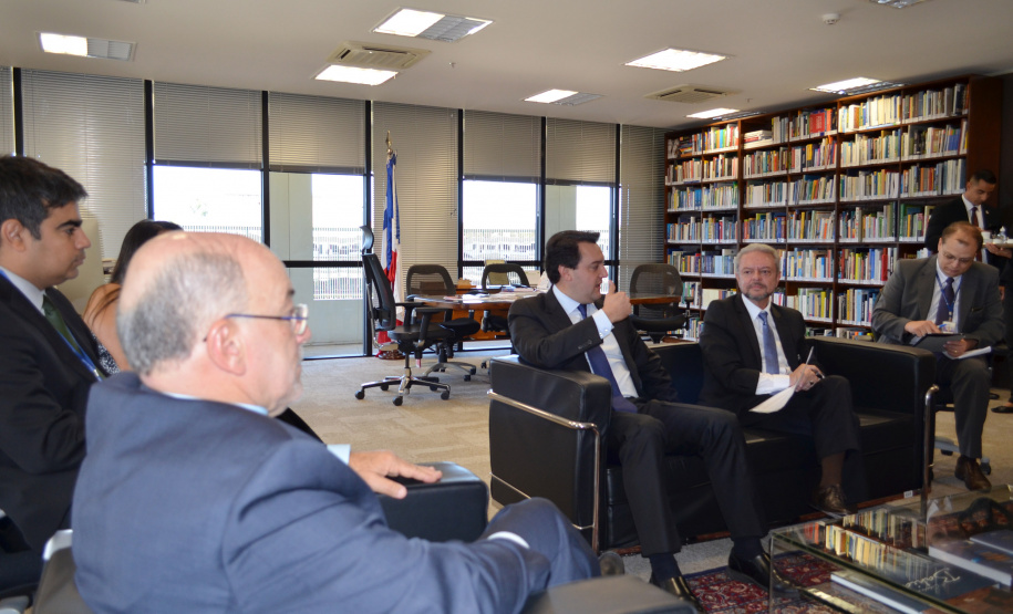 O governador Carlos Massa Ratinho Junior cumpriu nesta quarta-feira (30) em Brasília agenda com ministros de Estado, autoridades do Poder Judiciário e órgãos de fiscalização. - Brasília, 30/01/2019 - Foto: Divulgação ANPr