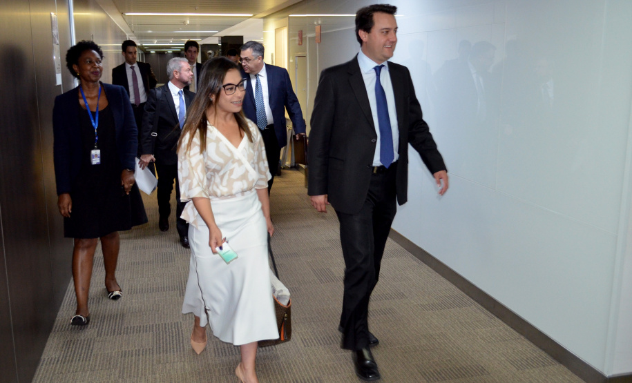 O governador Carlos Massa Ratinho Junior cumpriu nesta quarta-feira (30) em Brasília agenda com ministros de Estado, autoridades do Poder Judiciário e órgãos de fiscalização. - Brasília, 30/01/2019 - Foto: Divulgação ANPr