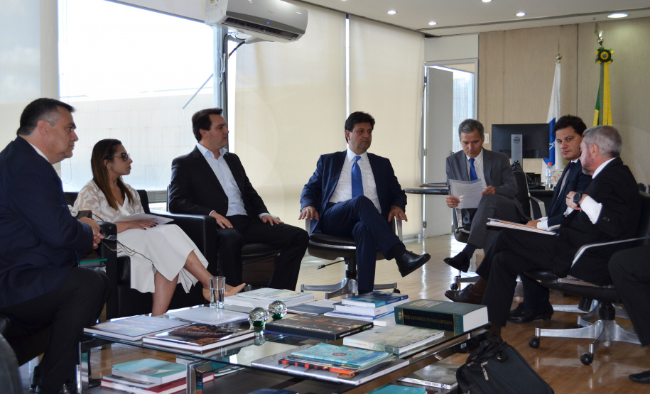 O governador Carlos Massa Ratinho Junior cumpriu nesta quarta-feira (30) em Brasília agenda com ministros de Estado, autoridades do Poder Judiciário e órgãos de fiscalização. - Brasília, 30/01/2019 - Foto: Divulgação ANPr