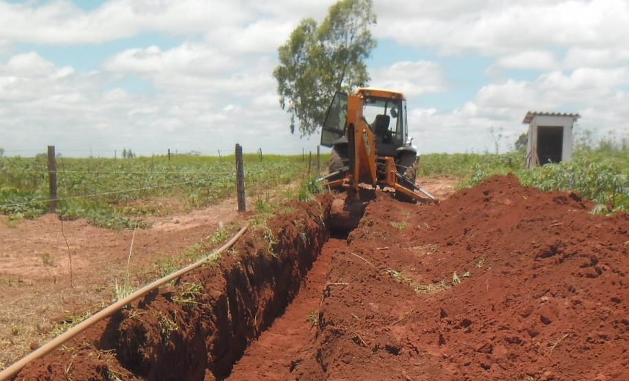Serão implantados 450 metros de adutoras no distrito de Maristela.Foto:Sanepar