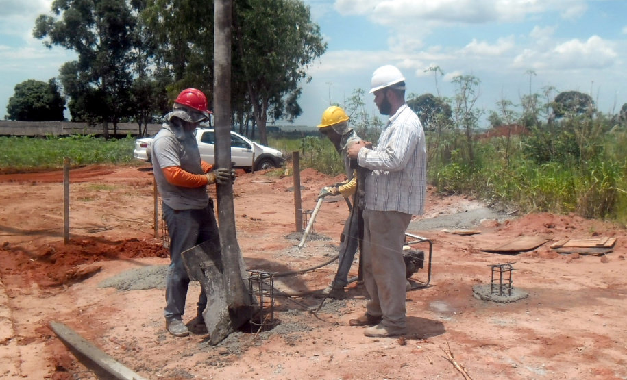 Obras para execução de um novo reservatório em Maristela.Foto:Sanepar