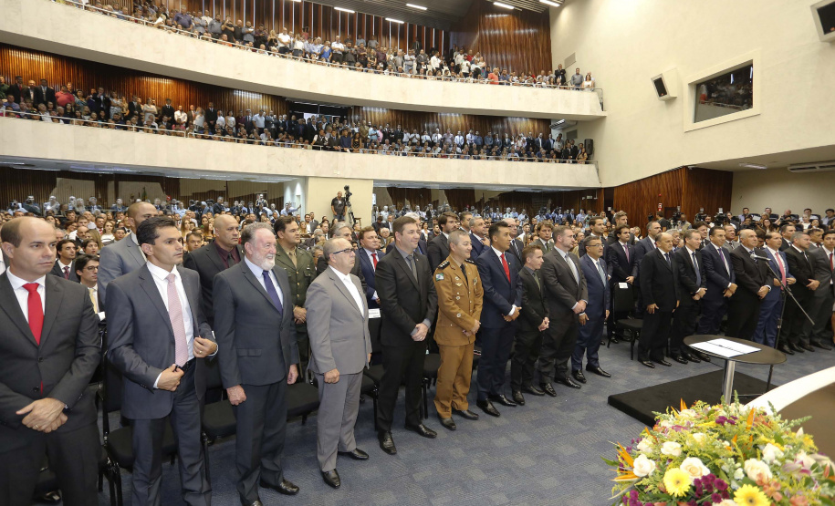 Governador Carlos Massa Ratinho Junior participa, na Assembleia Legislativa do Estado Paraná da abertura dos trabalhos legislativos de 2019.  -  Curitiba, 01/02/2019  -  Foto: Arnaldo Alves/ANPr