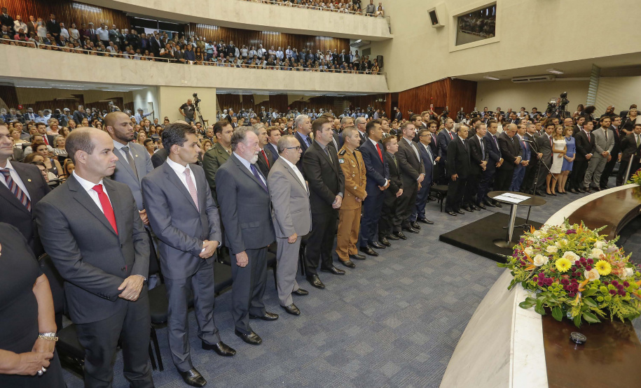 Governador Carlos Massa Ratinho Junior participa, na Assembleia Legislativa do Estado Paraná da abertura dos trabalhos legislativos de 2019.  -  Curitiba, 01/02/2019  -  Foto: Arnaldo Alves/ANPr