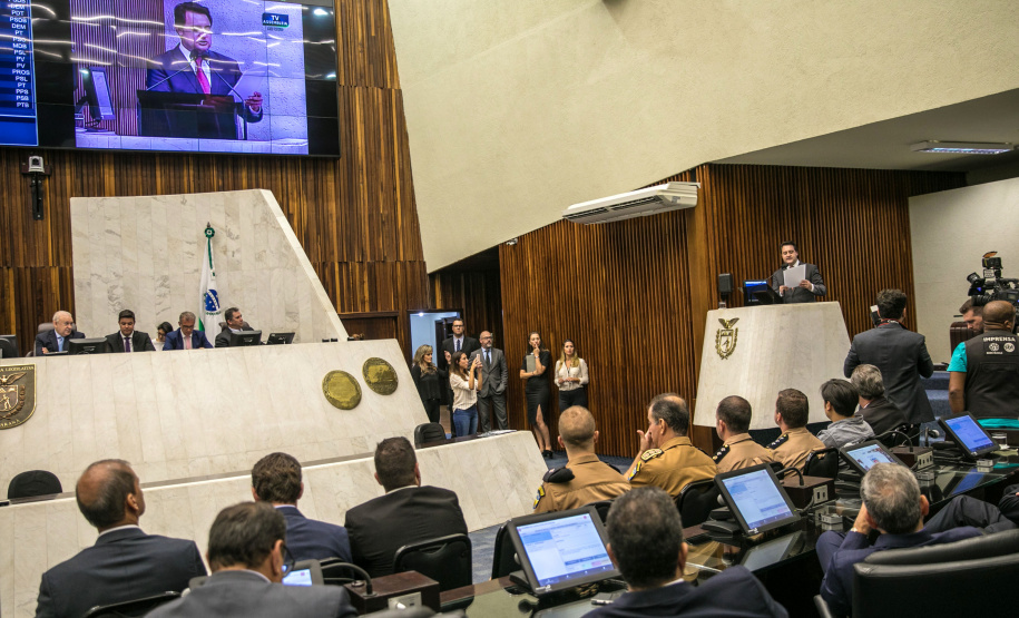 Governador Carlos Massa Ratinho Junior, apresenta Programa de Governo para Deputados na Assembleia Legislativa. Curitiba, 04/02/2019. Foto: Maurilio Cheli/ANPr