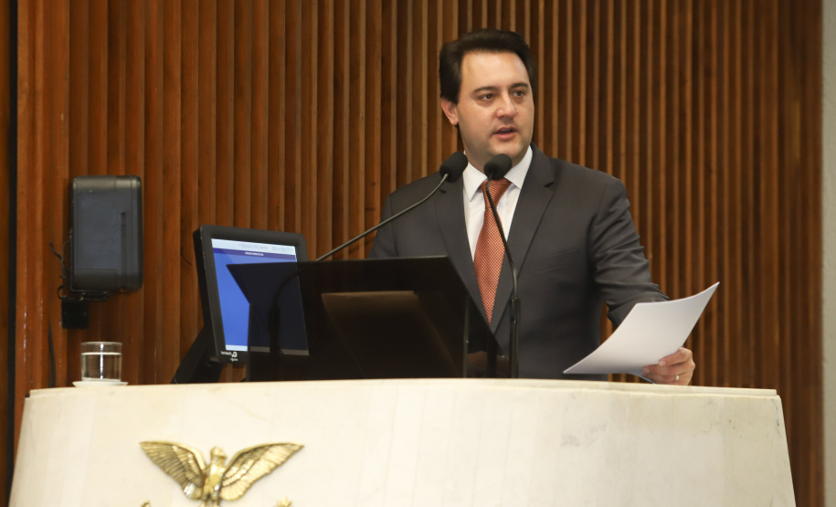 Governador Carlos Massa Ratinho Junior, apresenta Programa de Governo para Deputados na Assembleia Legislativa. Curitiba, 04/02/2019. Foto: Rodrigo Félix Leal/ANPr