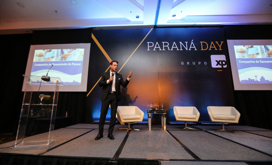 Cláudio Stábile, Presidente da SANEPAR durante Paraná Day, evento realizado em Curitiba com a presença de mais de 100 investidores do País e do exterior. - Curitiba, 05/02/2019 -Foto: Geraldo Bubniak/ANPr