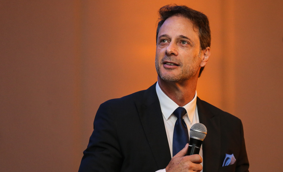 Cláudio Stábile, Presidente da SANEPAR durante Paraná Day, evento realizado em Curitiba com a presença de mais de 100 investidores do País e do exterior. - Curitiba, 05/02/2019 -Foto: Geraldo Bubniak/ANPr