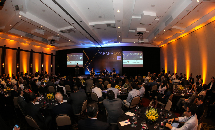 Paraná Day, evento realizado em Curitiba com a presença de mais de 100 investidores do País e do exterior. - Curitiba, 05/02/2019 -Foto: Geraldo Bubniak/ANPr